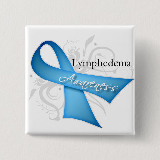 Lymphedema Awareness Ribbon Button