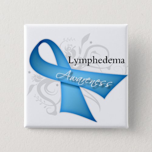 Lymphedema Awareness Ribbon Button