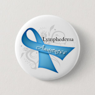 Lymphedema Awareness Ribbon Pinback Button