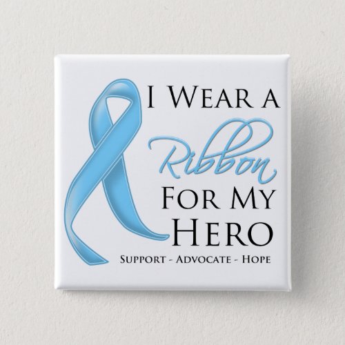Lymphedema I Wear a Ribbon For My Hero Pinback Button