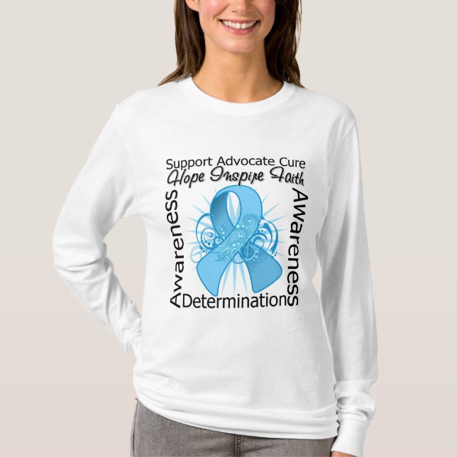 Lymphedema Inspirations Spiral Ribbon T-Shirt (Front)