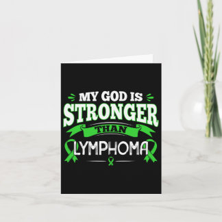 Lymphoma Awareness Gift For Blood Cancer Patients Card