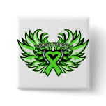 Lymphoma Awareness Heart Wings.png Pinback Button