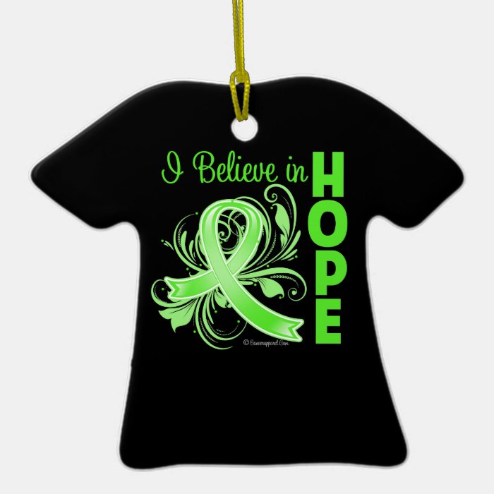 Lymphoma Awareness I Believe in Hope Ornaments