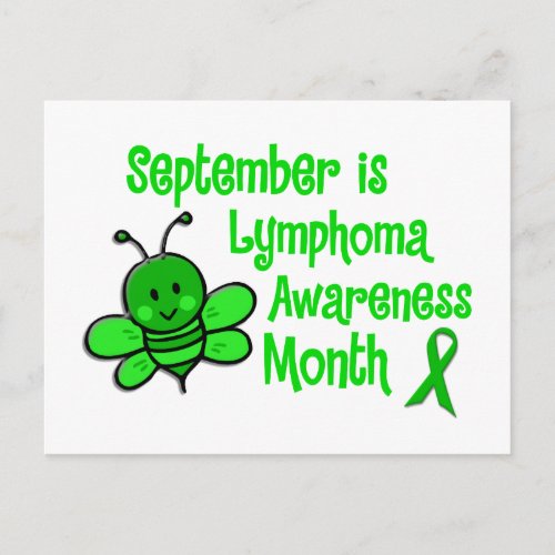 Lymphoma Awareness Month Bee 13 Postcard