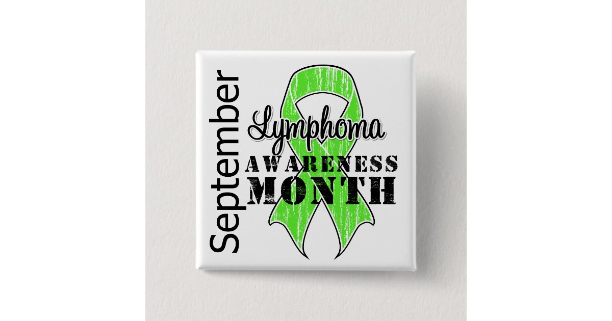September Button Lymphoma Awareness Month Ribbon - September Button | Zazzle