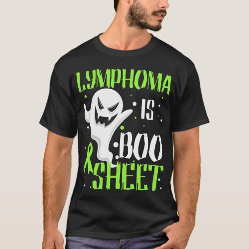 Lymphoma Cancer Awareness Halloween Boo Sheet T_Shirt