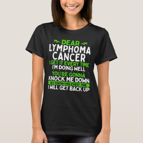 Lymphoma Cancer Awareness Month Cancer Ribbon T_Shirt
