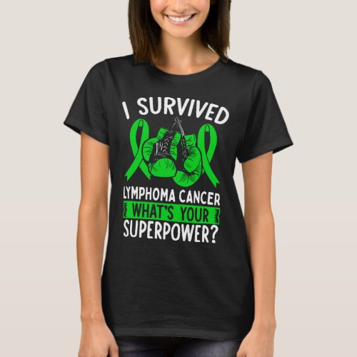 Lymphoma Cancer Awareness Ribbon Cancer Survivor T_Shirt