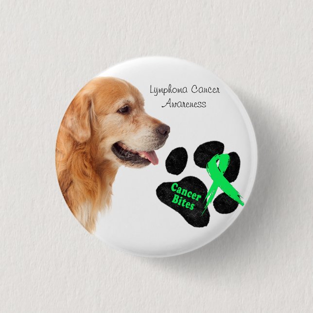 Lymphoma Cancer Design Add Your Photo Button (Front)