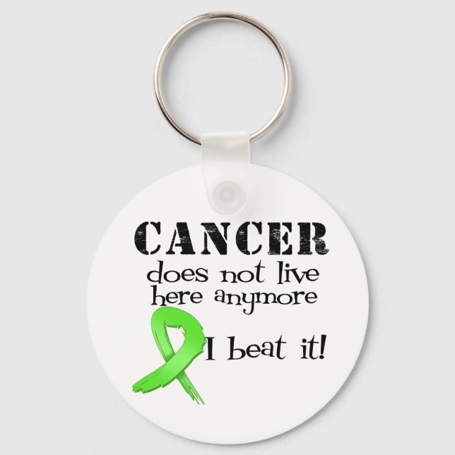 Lymphoma Cancer Does Not Live Here Anymore Keychain (Front)