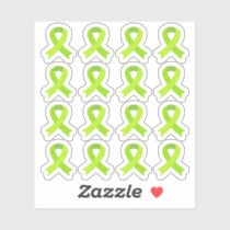 Lymphoma Cancer Green Awareness Ribbons Health  Sticker
