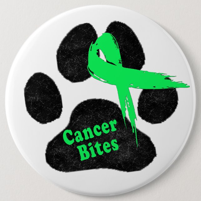 Lymphoma Cancer in Dogs Awareness  Button (Front)