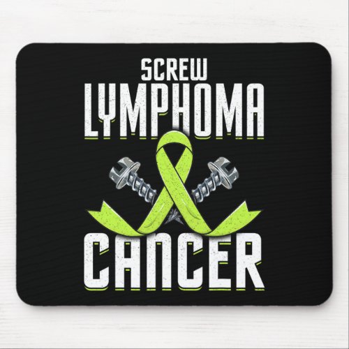 Lymphoma Cancer Lime Awareness Ribbon Fight Cancer Mouse Pad