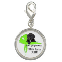 Lymphoma Cancer | Lime Green Cancer Ribbon | Blood Charm