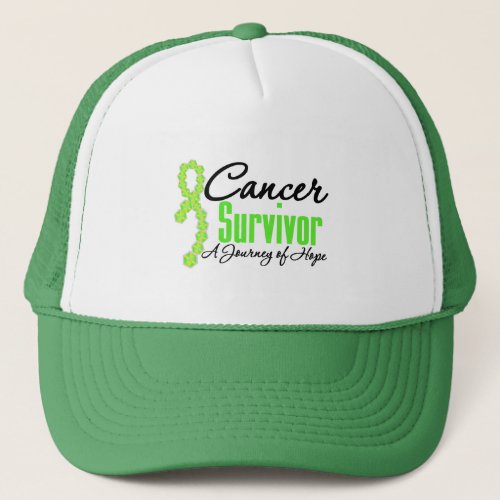 Lymphoma Cancer Survivor Awareness Journey Ribbon Trucker Hat