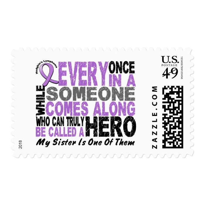 Lymphoma Hodgkin’s HERO COMES ALONG 1 Sister Stamps