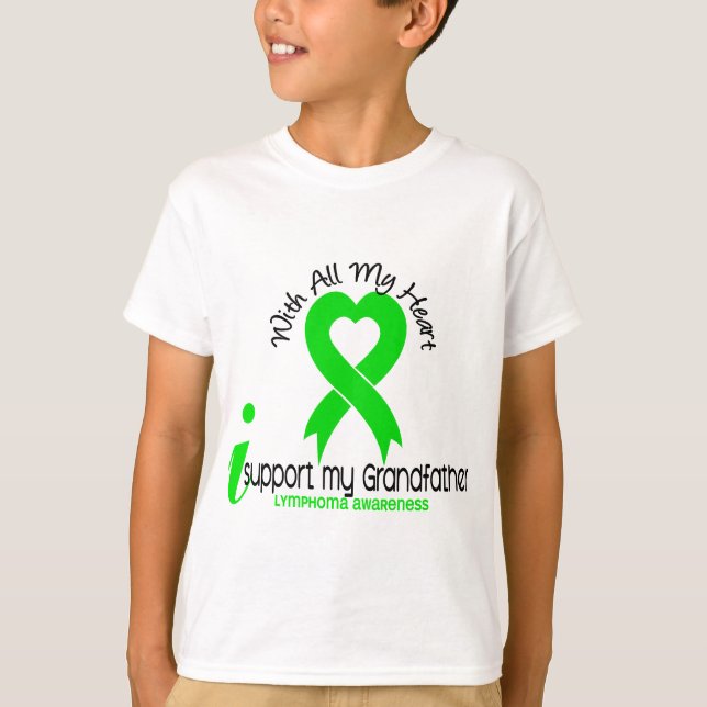 LYMPHOMA I Support My Grandfather T-Shirt (Front)
