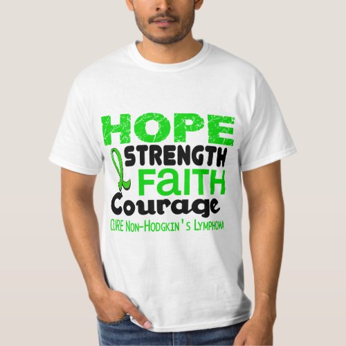 Lymphoma Lime Green HOPE 3 Non_Hodgkins T_Shirt