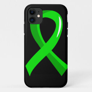 Lymphoma Lime Green Ribbon 3 iPhone 11 Case