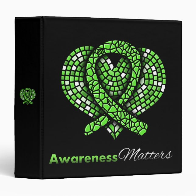 Lymphoma Mosaic Ribbon Awareness Matters Binder (Front/Spine)
