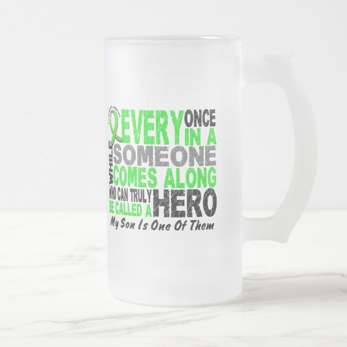 Lymphoma Non Hodgkins HERO COMES ALONG 1 Son Coffee Mugs