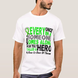 Lymphoma Non-Hodgkins HERO COMES ALONG 1 Son T-Shirt
