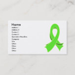 Lymphoma Stylish Ribbon Business Card