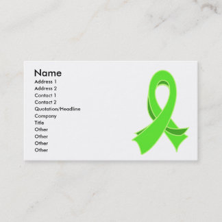 Lymphoma Stylish Ribbon Business Card
