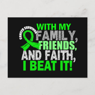 Lymphoma Survivor Family Friends Faith Postcard