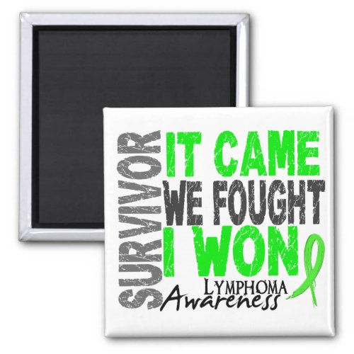 Lymphoma Survivor It Came We Fought I Won Magnet