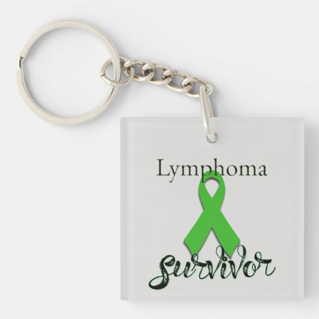 Lymphoma Survivor Keychain (Front)
