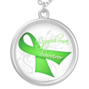 Lymphoma Survivor Silver Plated Necklace