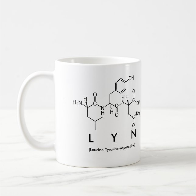 Lyn peptide name mug (Left)