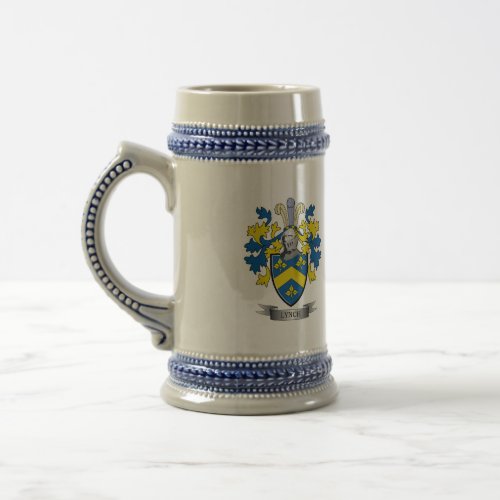 Lynch Coat of Arms Beer Stein