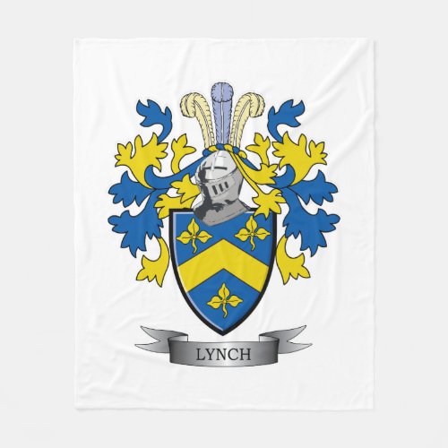 Lynch Coat of Arms Fleece Blanket