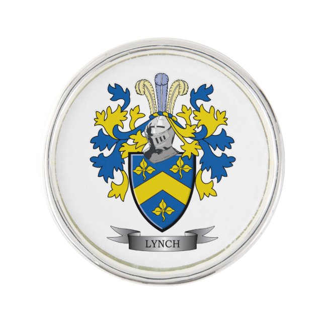 Lynch Coat of Arms Lapel Pin (Front)