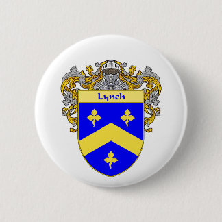 Lynch Coat of Arms (Mantled) Pinback Button