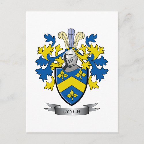 Lynch Coat of Arms Postcard