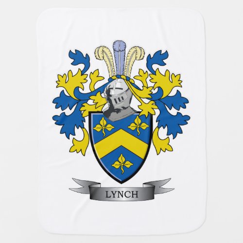 Lynch Coat of Arms Receiving Blanket