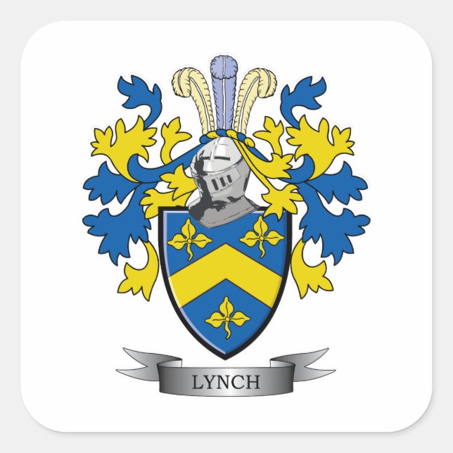 Lynch Coat of Arms Square Sticker (Front)