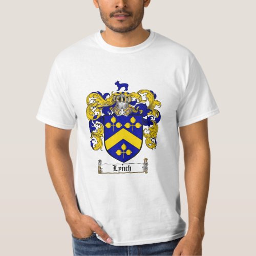 Lynch Family Crest _ Lynch Coat of Arms T_Shirt