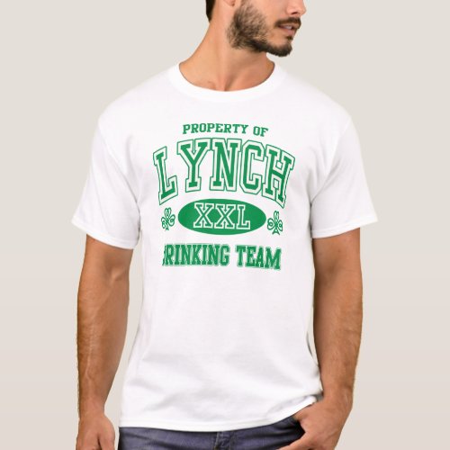 Lynch Irish Drinking Team T_Shirt