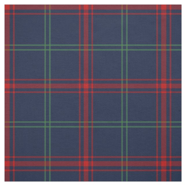 Lynch Tartan Pattern Navy Blue Irish Plaid Fabric (Swatch)