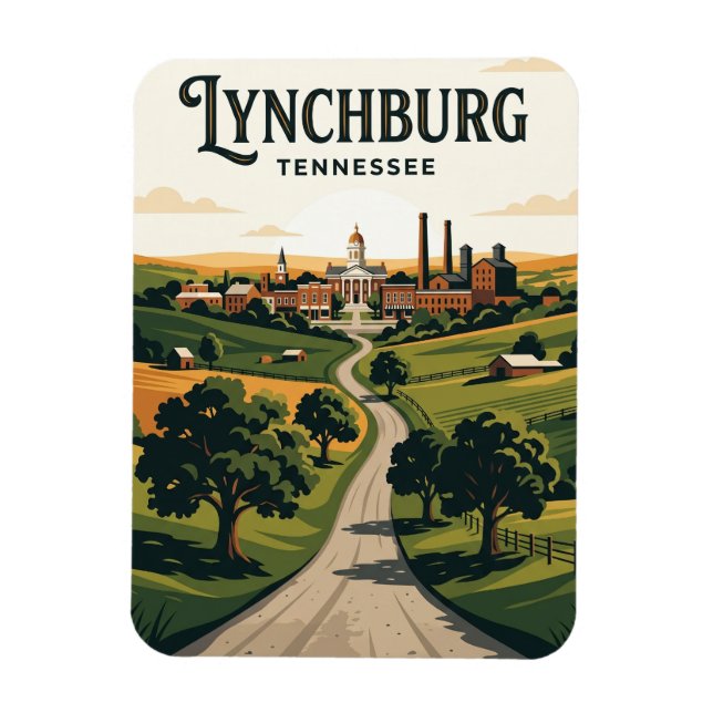 Lynchburg USA Magnet (Vertical)