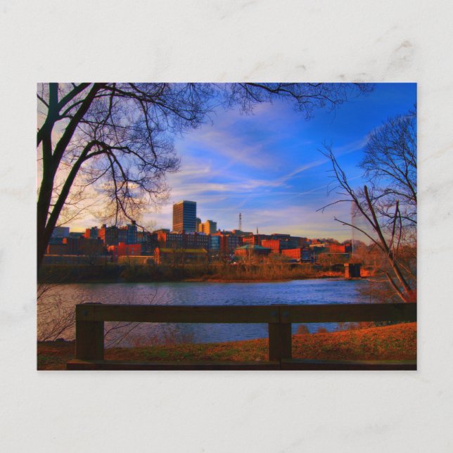 lynchburg va blue sky postcard (Front)