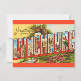 Lynchburg VA Greeting Postcard 