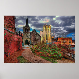 lynchburg view Allied Arts Poster