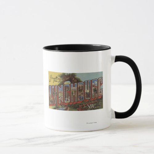 Lynchburg Virginia _ Large Letter Scenes Mug