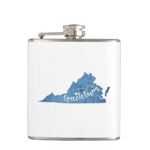 Lynchburg Virginia Wood Grain Flask